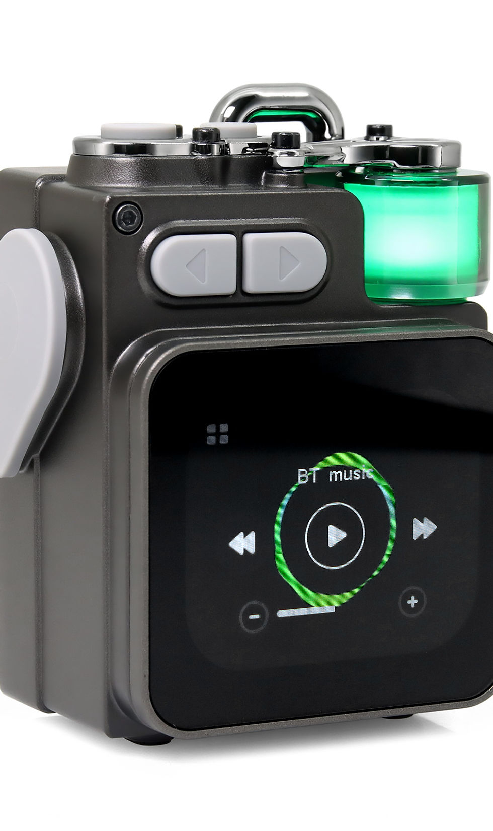 Thumbnail: Wireless Portable Speaker Bluetooth-compatible Metal Mechanical Speaker With LED