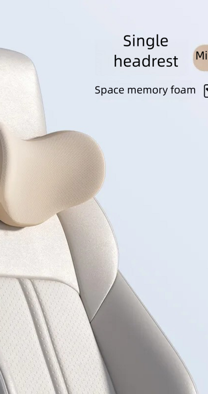 Icaroom New Car Headrest headrest neck guard Lumbar Support, Hollow Memory Foam