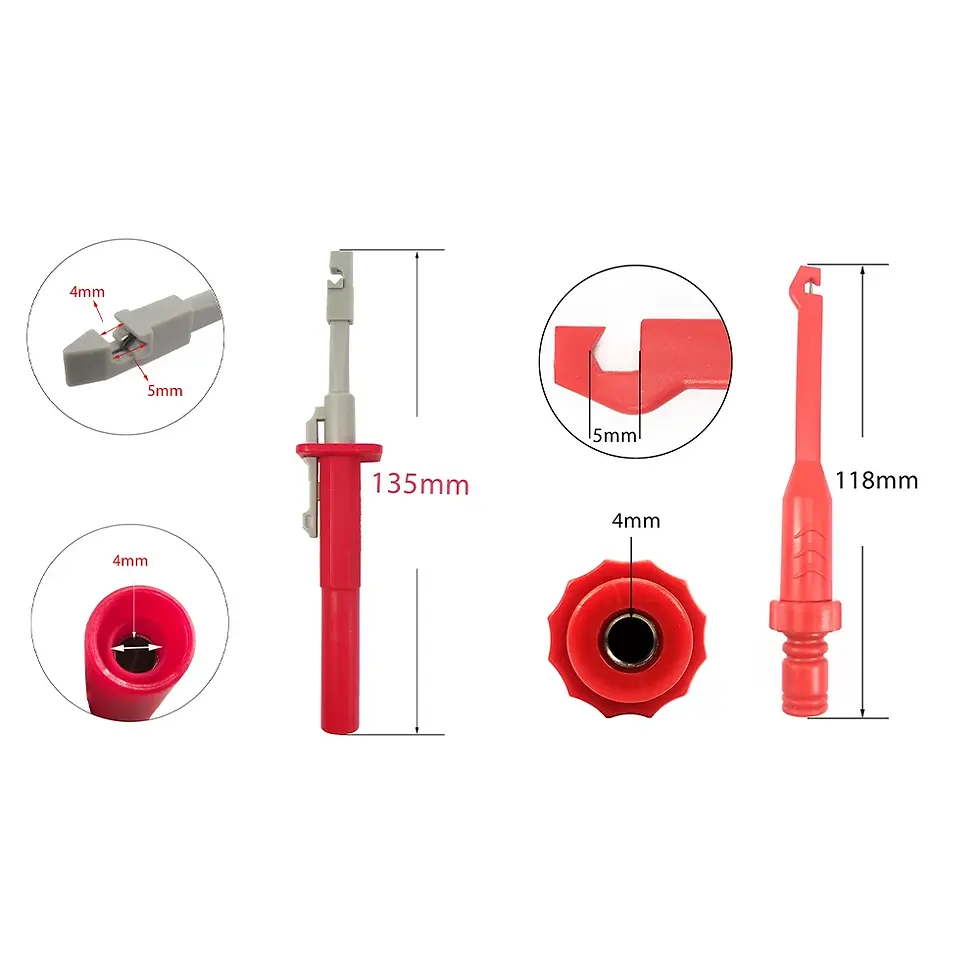Thumbnail: Safety Test Clip Insulation Piercing Probes Clip Piercing Test Clip For Car Circ