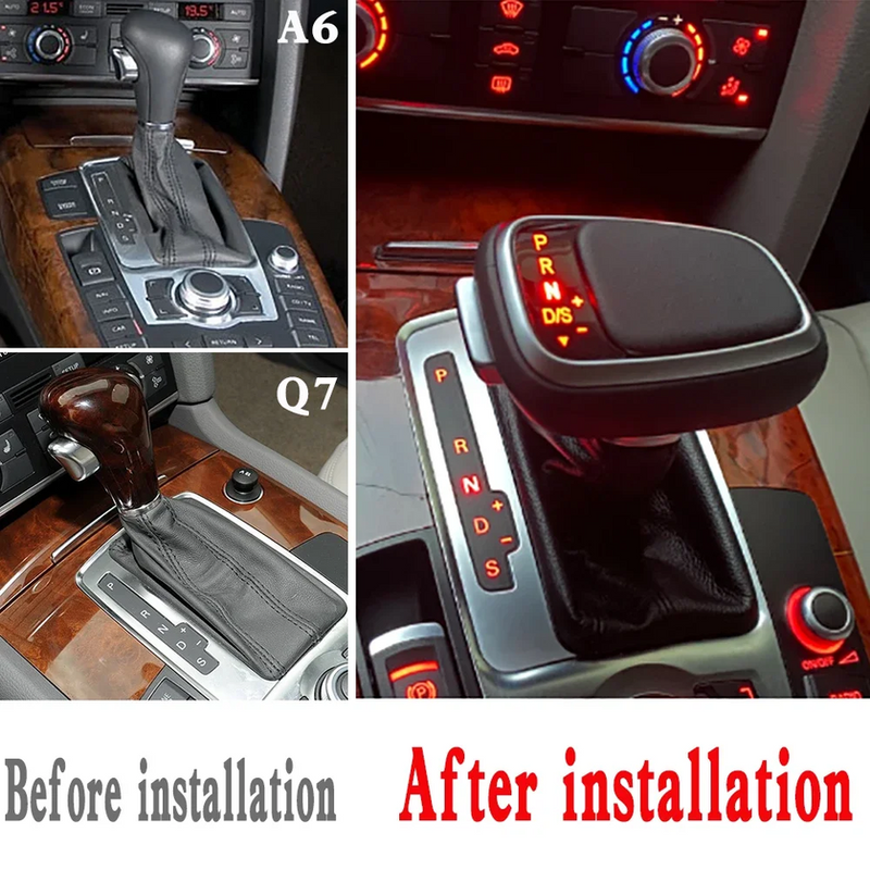 For Audi A4 B8 A6 C6 C7 A7 S7 S6 Q7 Q5 8r A5 S5 Led Gear Shift Knob Shifter Leve