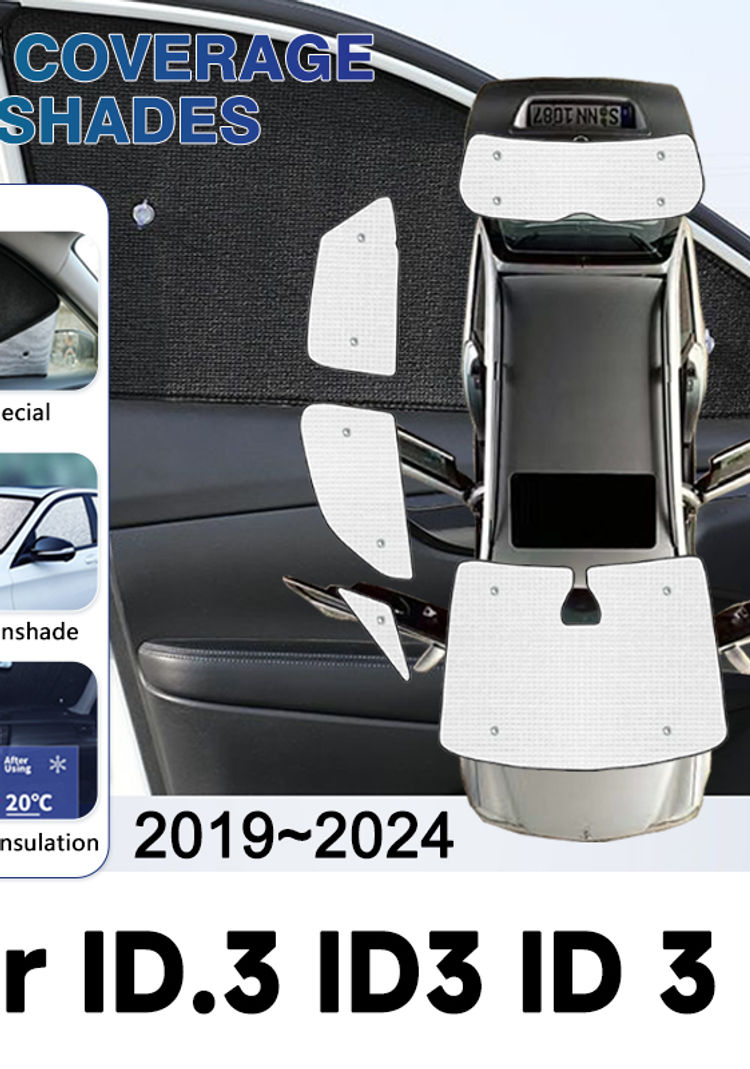 Anti-UV Car Window Shading For VW Volkswagen ID.3 ID3 ID 3 EV 2019~2024 Covers W