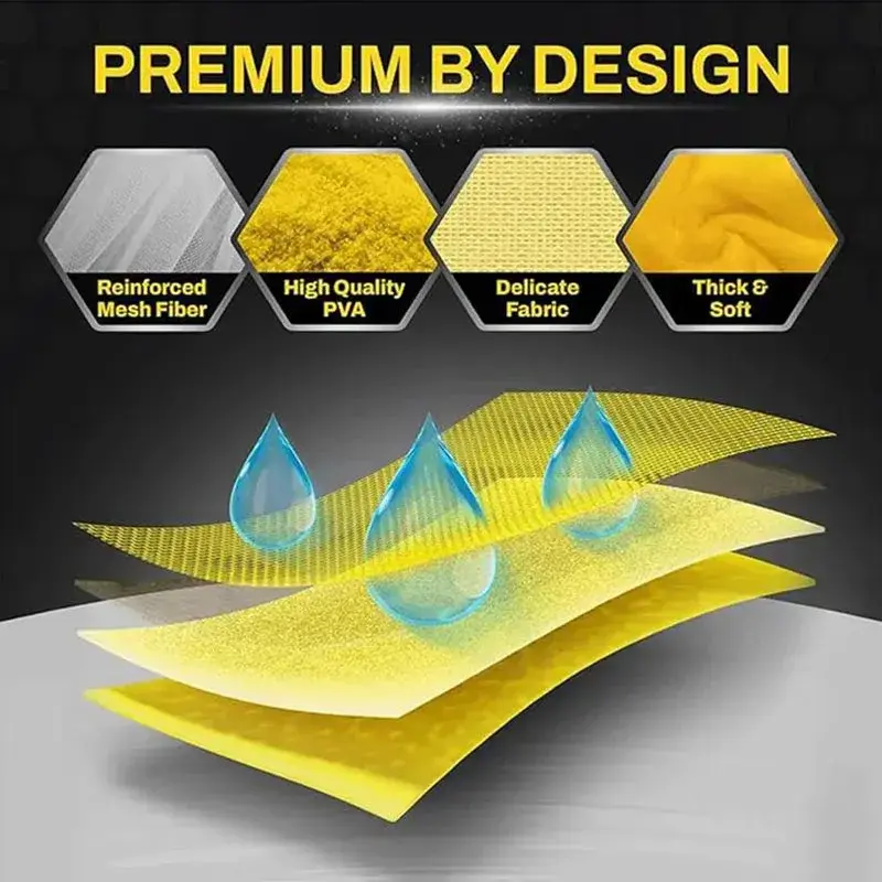 Thumbnail: Pva Wash Car Towel Premium Quick-Dry Towel Ultra Absorbent Scratch-Free Reusable