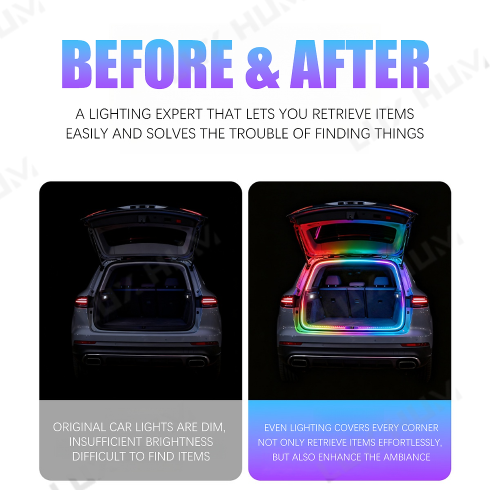 Thumbnail: Dynamic Flowing Car Trunk Light Strip for SUV 400cm Flexible Multi-Color RGB Neo