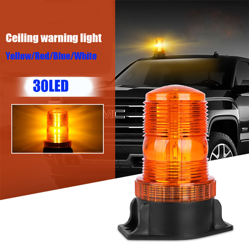 12-24V 48V 60V 80V 30 LED High Power Emergency Warning Flash Strobe Light Beacon