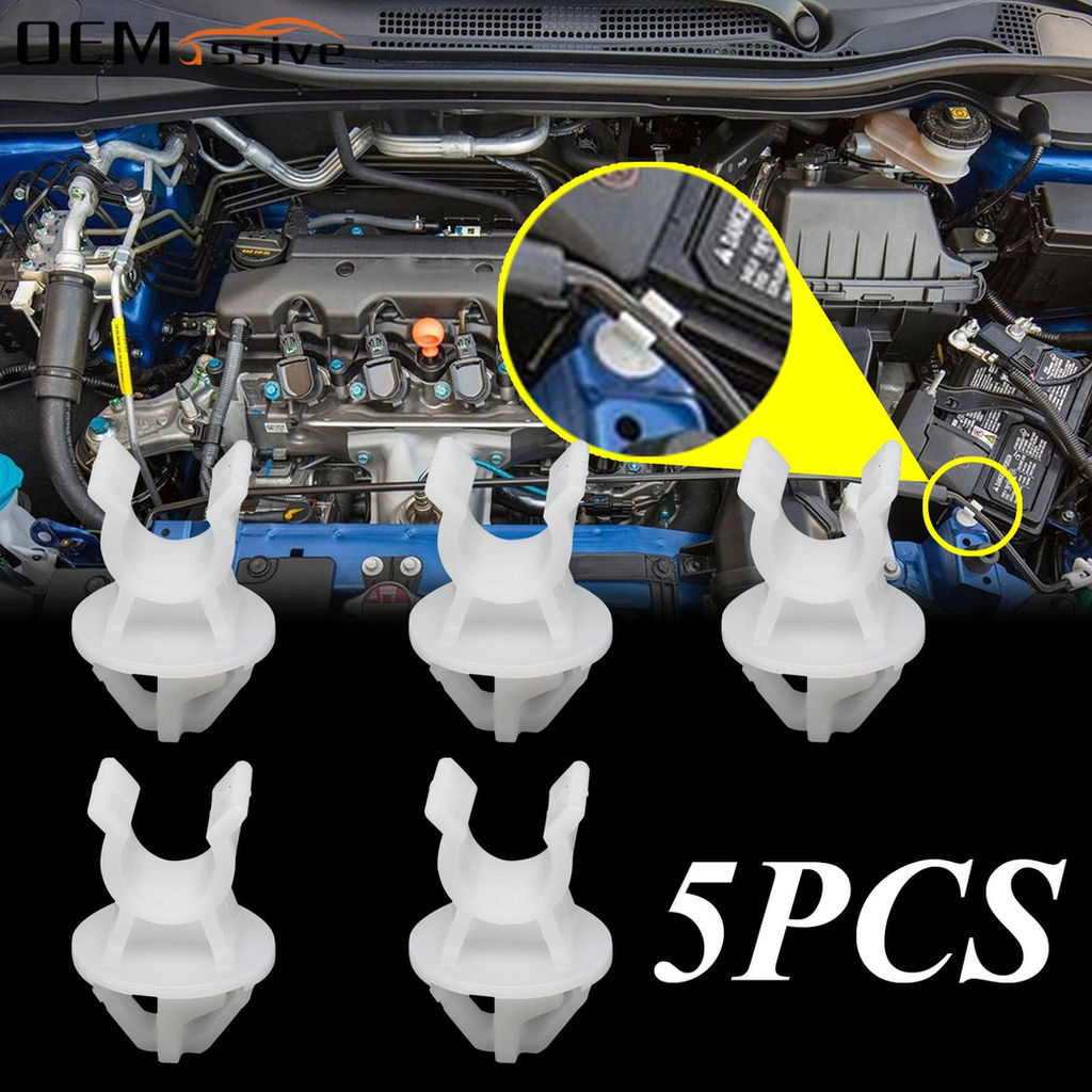 5x Bonnet Rod Support Hood Prop Hook Clip Holder For Mitsubishi Outlander Lancer