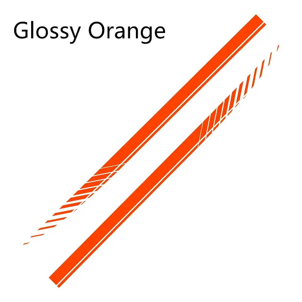 Thumbnail: 2PCS Car Side Stripes Vinyl Sticker Decals Racing Sport Automobiles