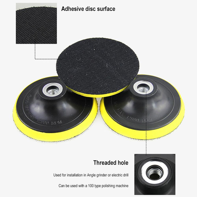 Thumbnail: Car Polishing Waxing Pad Car Detailing Sandpaper Abrasive Polisher Drill Adapter