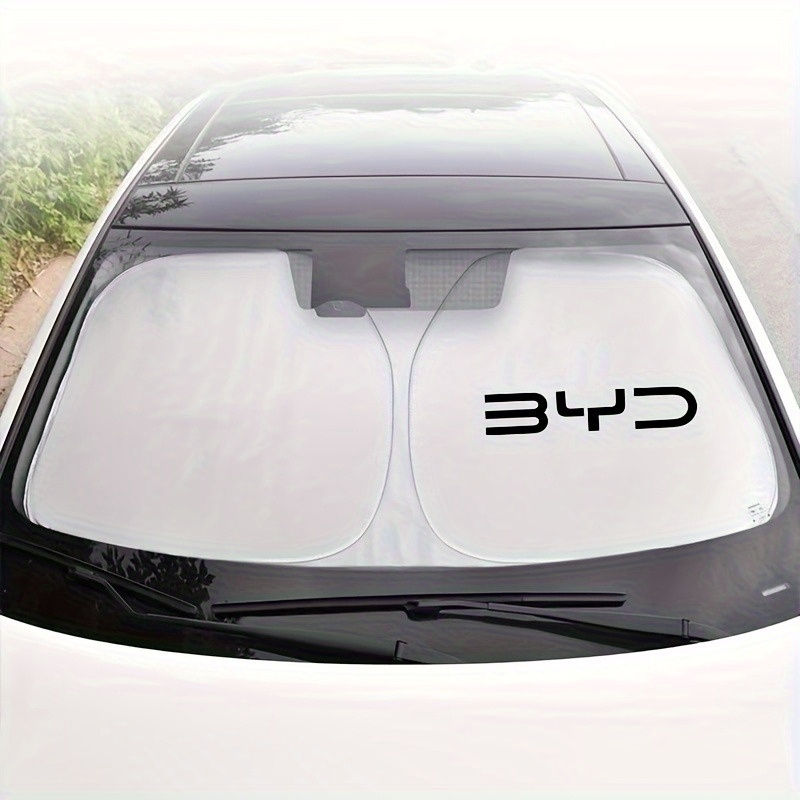 The sunshade on the front windshield of BYD vehicles blocks ultraviolet rays and