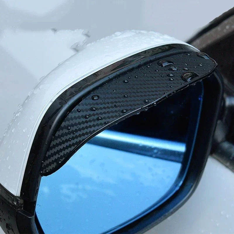 2pcs/set Universal Car Rearview Mirror Rain Eyebrow Carbon Fiber Car Rear View R