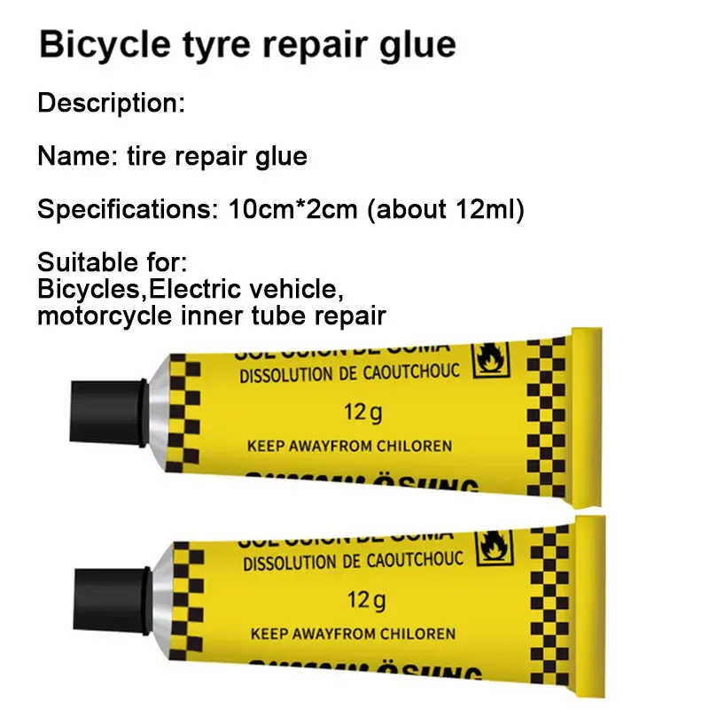Thumbnail: Motorcycle Bicycle Tire Repairing Glue Inner Tube Tire Repair Glues Single Cold