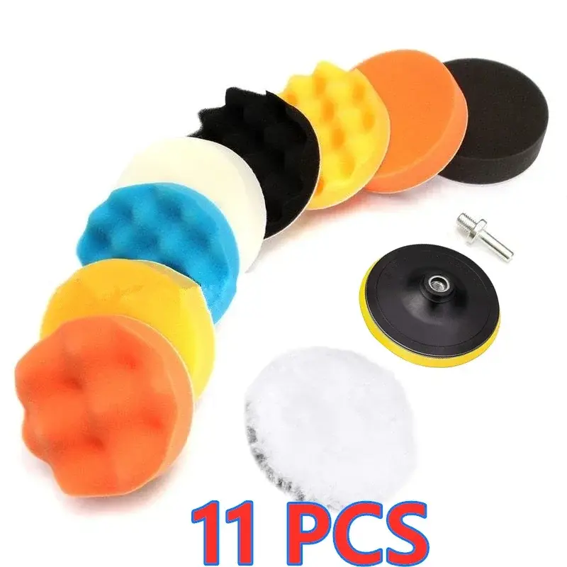 Thumbnail: Car Polishing Sponge Pads Kit Foam Pad Buffer Kit Polishing Machine Wax Pads for
