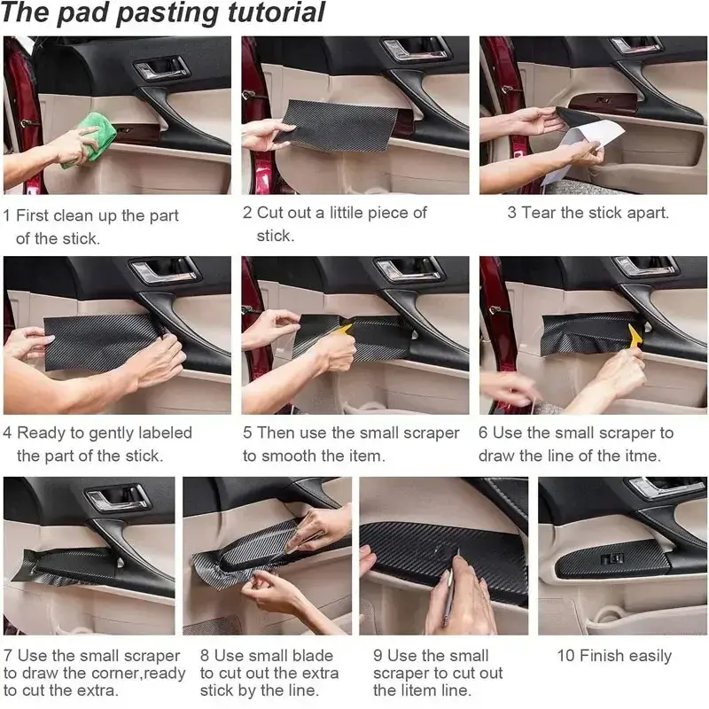 Thumbnail: Car Interior Moulding PU Leather Gap Filler DIY Braid Trim Strip Universal Self