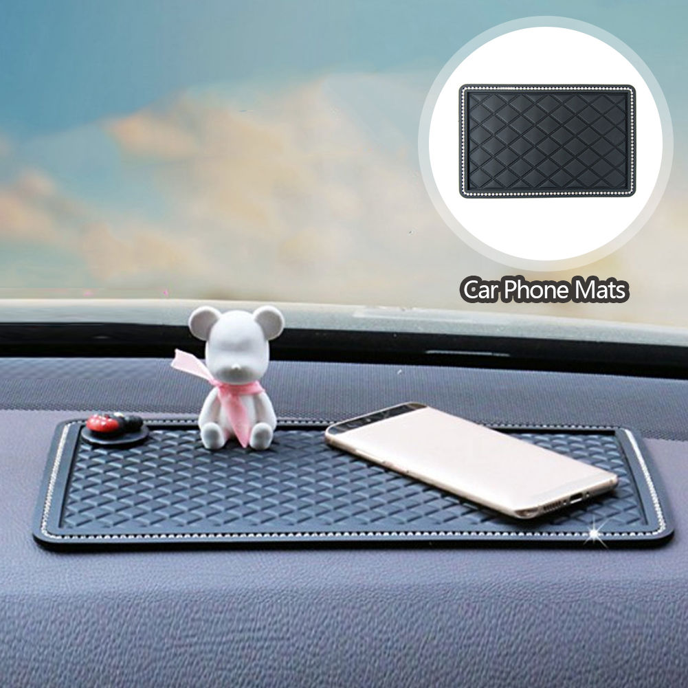 Anti-slip Mat for Phone In Car Dashboard Rhinesto Non-slip Mat Slip-resistant Ga