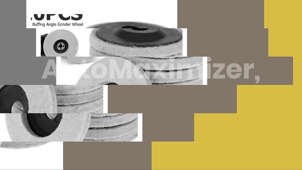 Thumbnail: 10Pcs Polishing Wheel Disc 4in Wool Felt Buffing Pads Angle Grinder Accessories