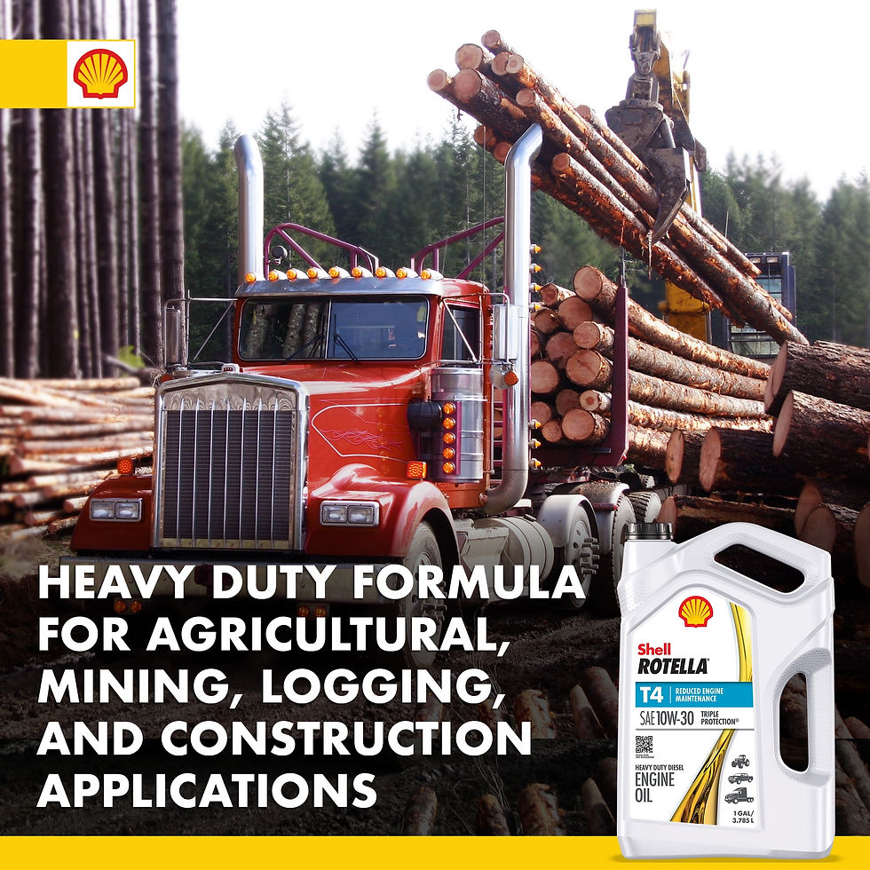 Thumbnail: Shell Rotella T4 Triple Protection 10W-30 Diesel Engine Oil, 1 Gallon