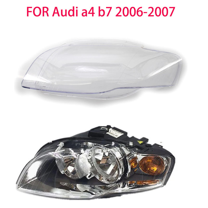 For audi A4 B7 2006-2007 lens Car headlight lens covers lampshades headlights tr