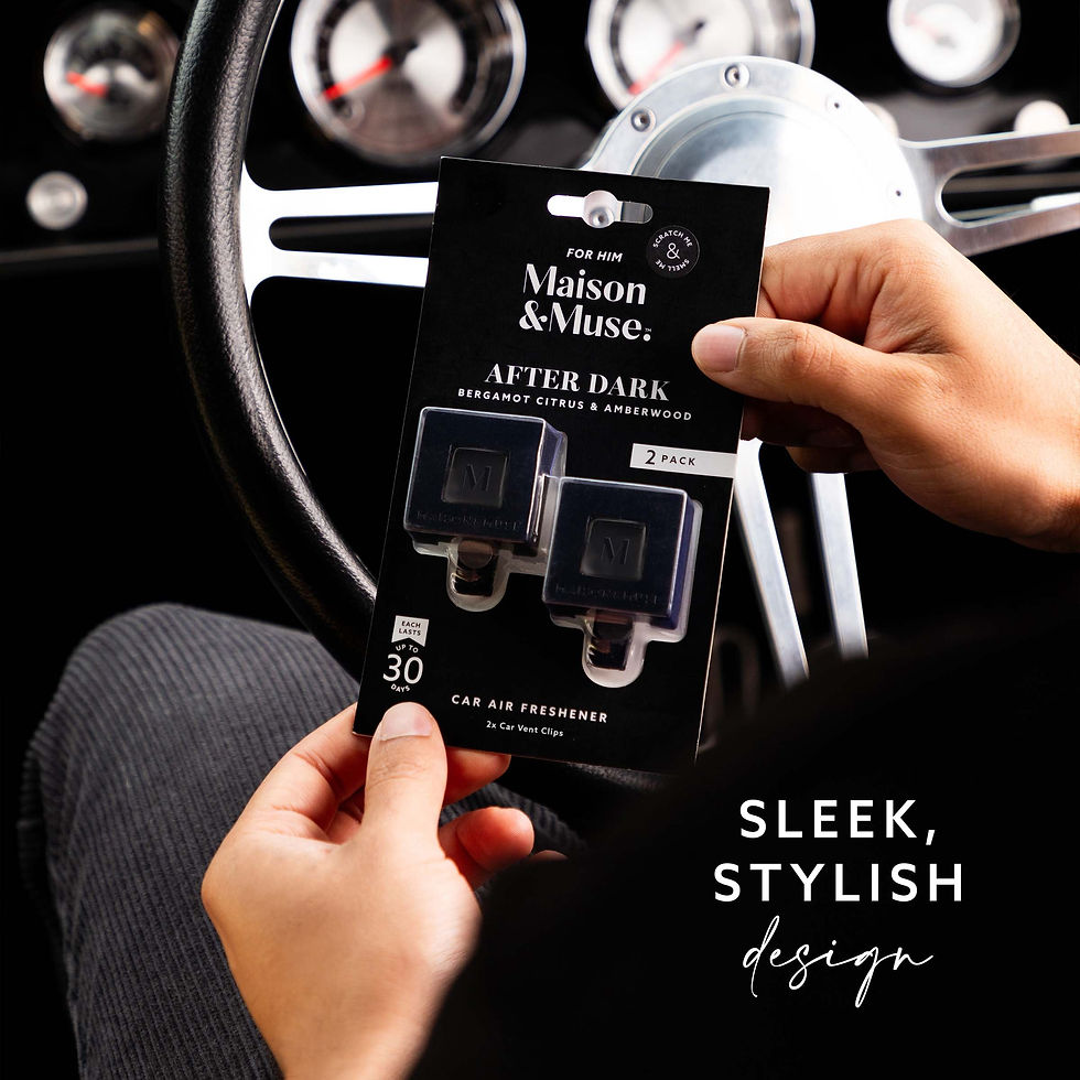 Thumbnail: Maison & Muse Car Freshener Vent Clip, 2 Pack - Bergamot Citrus & Amberwood..