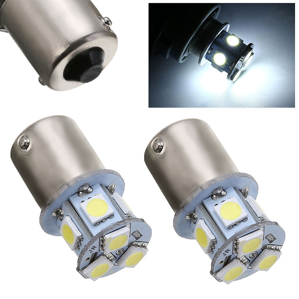 Thumbnail: NSXINQI 10pcs 24V 5050 8SMD LED Bulb Light Car Truck 1156 BA15S P21W 1157 BAY15D