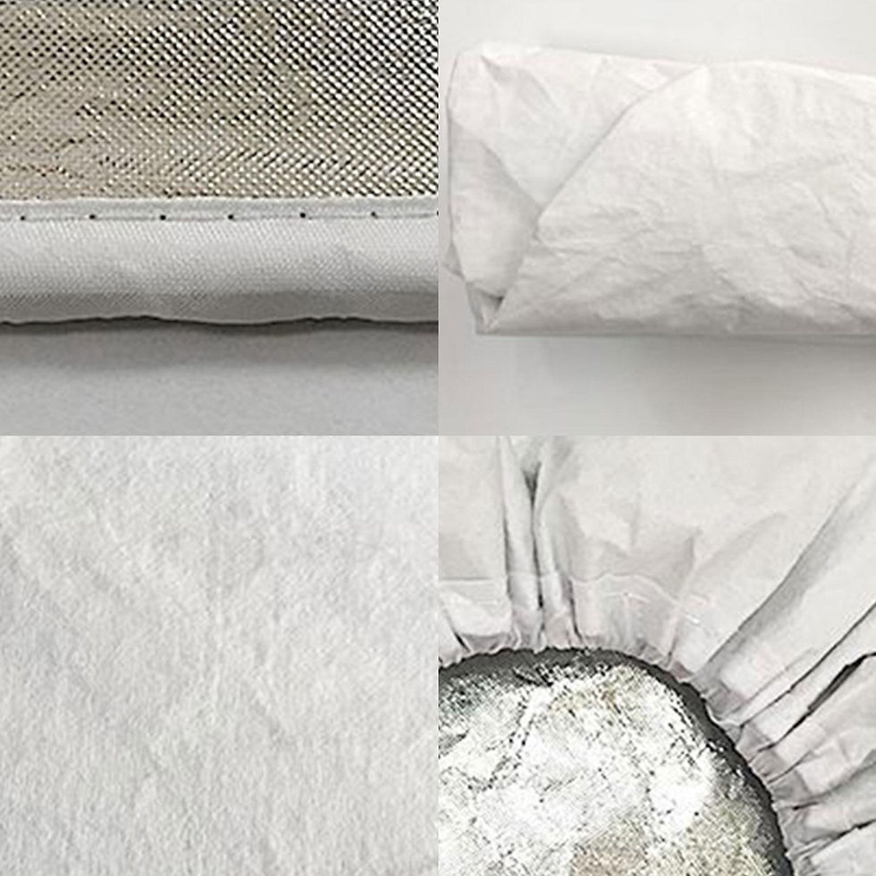 Thumbnail: Auto Car Steering Wheel Sunshade Side Window Shade Silver Coated Cloth Steering