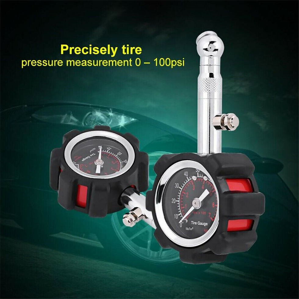 Thumbnail: 100 PSI Tire Pressure Gauge with Reset Function Car Air Pressure Tyre Gauge Fit