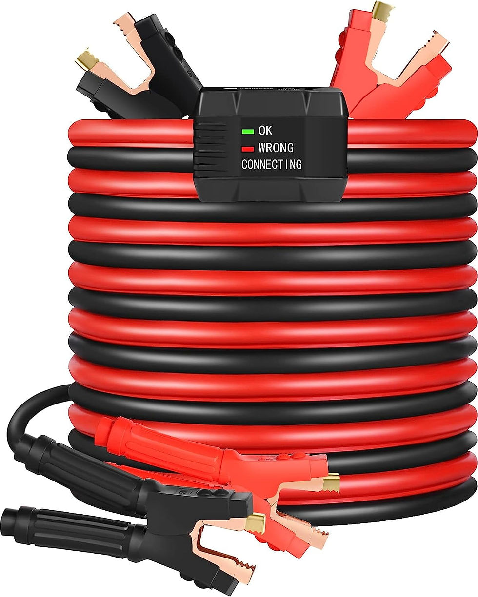 Jumper Cables, Heavy Duty Booster Cables 0 Gauge 25Feet (0AWG x 25Ft) 1000A..