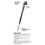 Thumbnail: Tire Gauge, Dual Head, Pencil, 10-120 Psi, Includes Valve Extensions, Silver, 8.