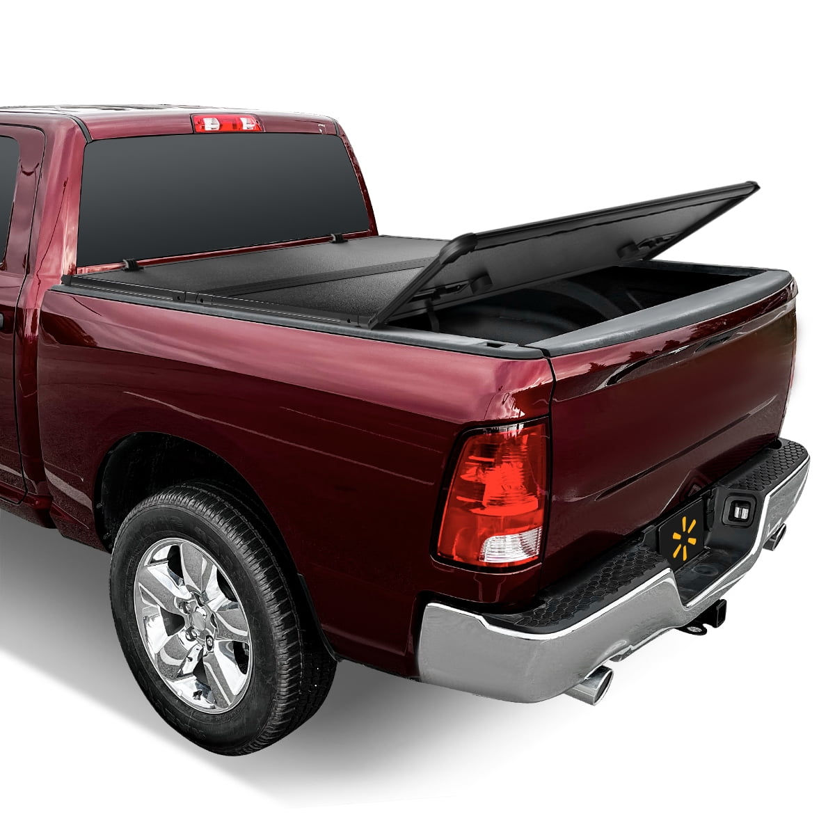 Auto Drive Hard Tri Fold Truck Bed Tonneau Cover Fits 09-18 Ram 1500 / 19-2..