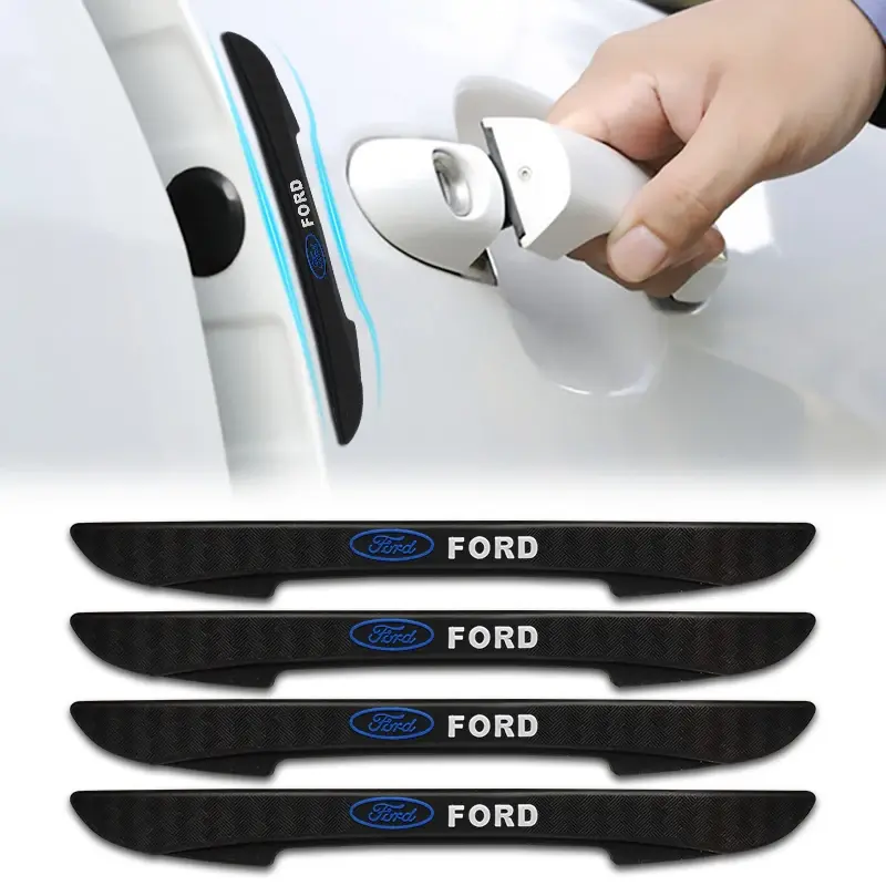 4PCS Bumper Anti-collision Strip Car Door Edge Anti-Scratch Protector Stickers F
