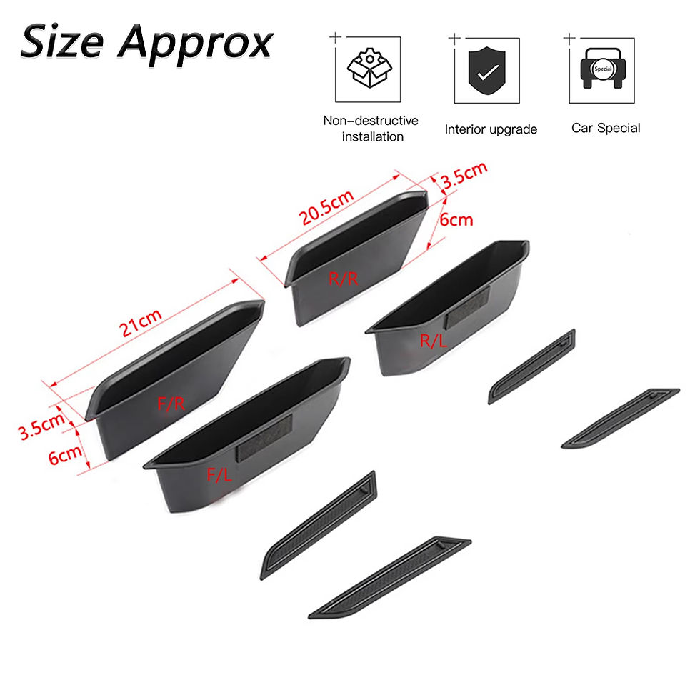 Thumbnail: Organizer Tray Front Rear Door Handle Storage Box for Ford Bronco 2/4-door 2021