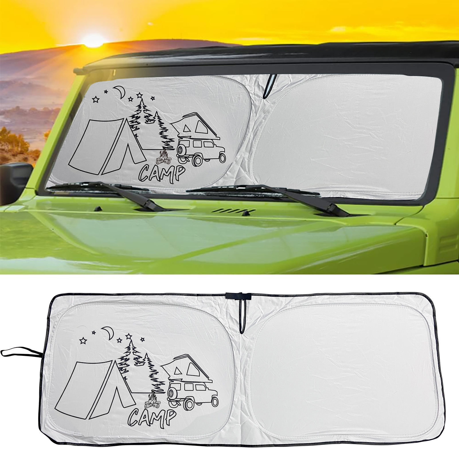 For Suzuki Jimny JB67w/JB47w 2019-2023 Windshield Sunshades Heat Shield Visor Ma