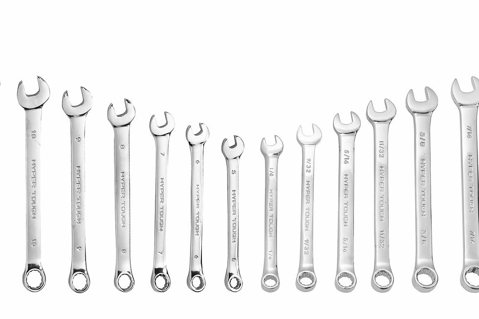 Thumbnail: Hyper Tough 22-Piece Combination Wrench Set - Metric/SAE