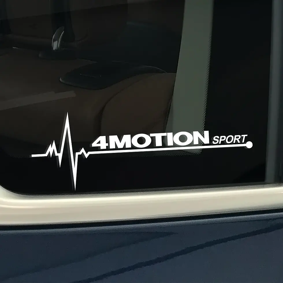 Thumbnail: 2PCS Car Side Window Stickers For VW Volkswagen TSI TDI 4Motion Tiguan Passat B5
