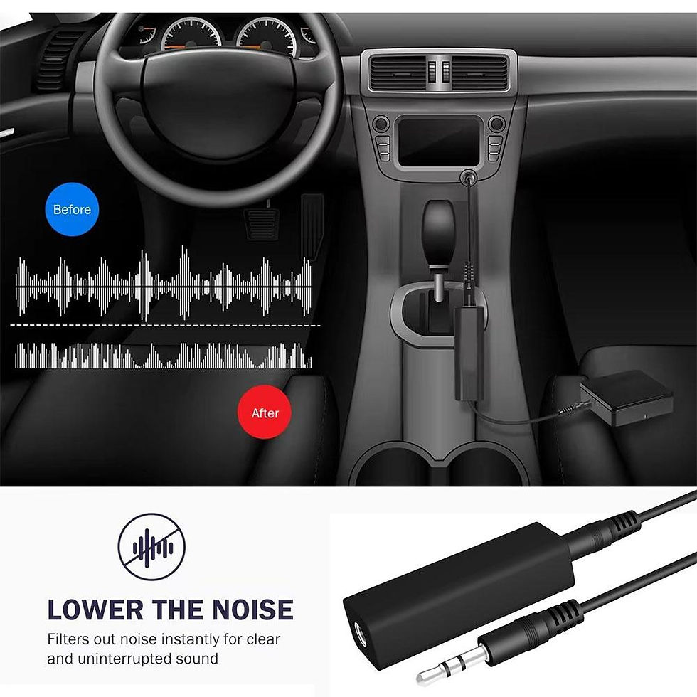 Thumbnail: Speaker Line 3.5mm Aux Audio Noise Filter Ground Loop Noise Isolator Eliminate F