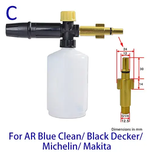 Thumbnail: Pressure Washer Snow Foam Lance Foam Nozzle Foam Cannon Soap Gun for Ryobi