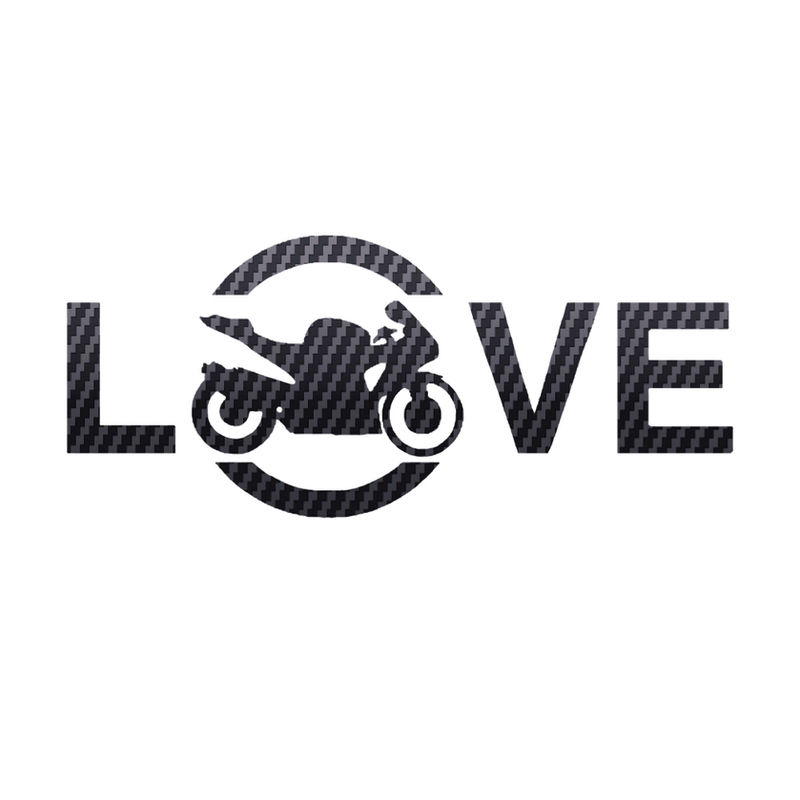 Thumbnail: 16CM*6.8CM Love Motorcycle Car Stickers Fuel Racing Vinyl Reflective Decoration