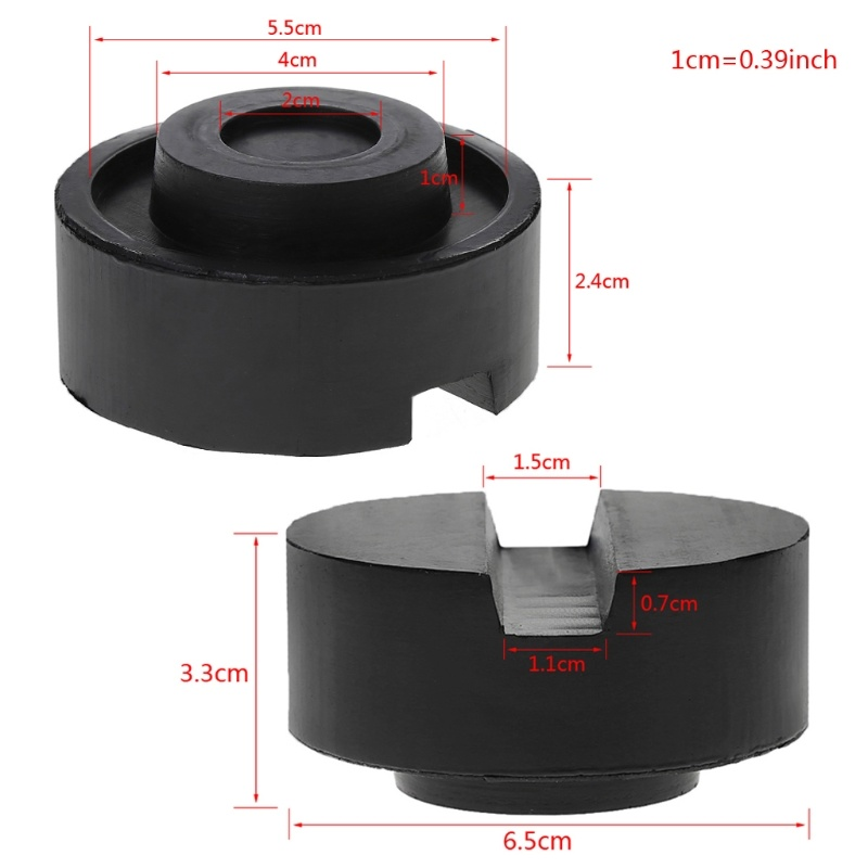 Thumbnail: 1Pc Car Lift Jack Stand Rubber Pads Black Rubber Slotted Floor Jack Pad Frame Ra
