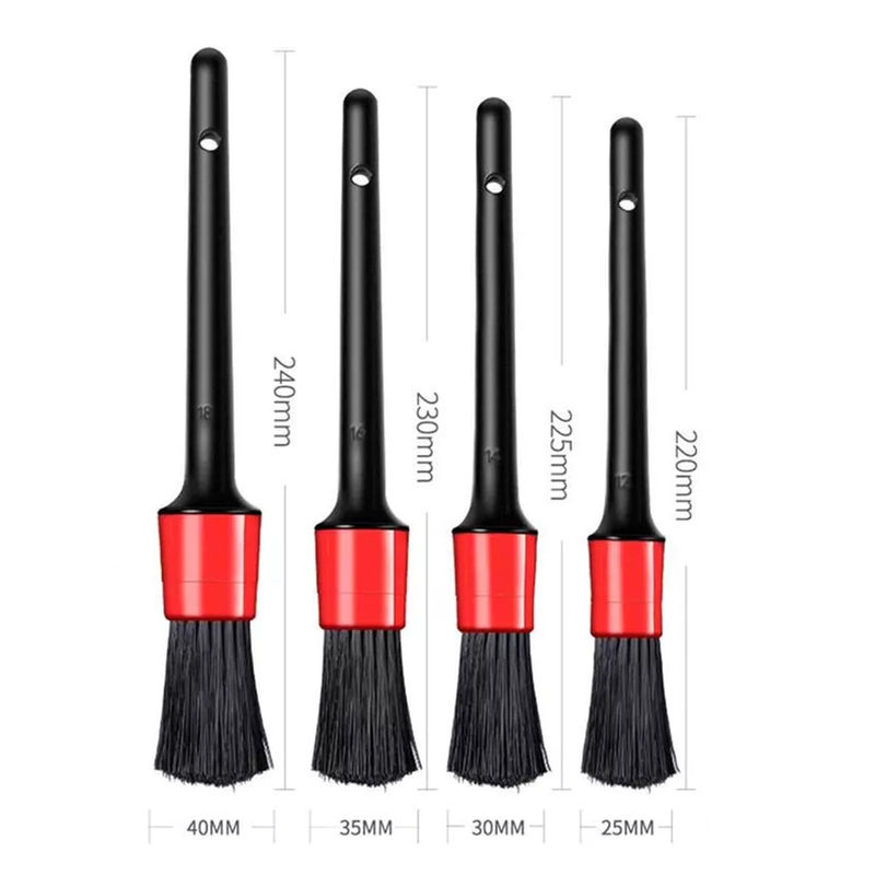 Thumbnail: 1/5pcs Car Cleaning Brush Kit Automotive Detail Brushes For Car Interior Detaili