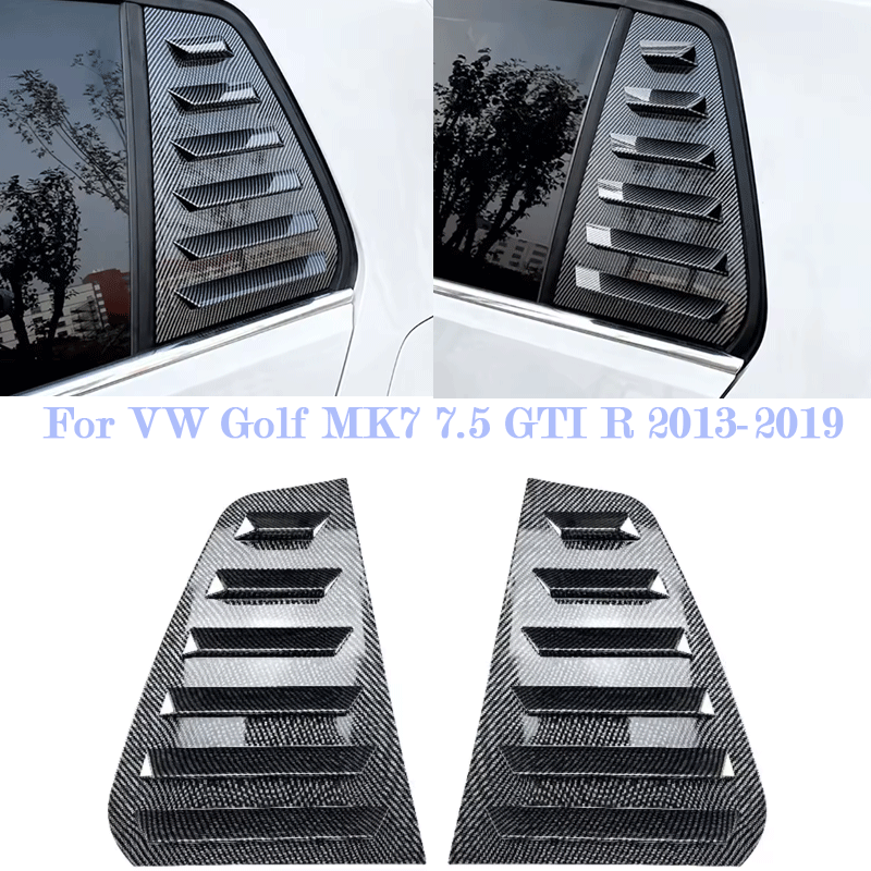 Car Rear Window Louver Cover Trim For VW Golf MK7 7.5 GTI R 2013-2019 Shutter St