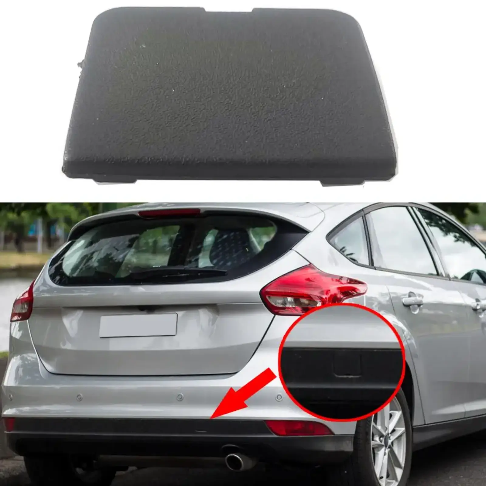 Car Replacement Rear Bumper Trailer Towing Hook Eye Cap Cover For Ford Focus Mk3