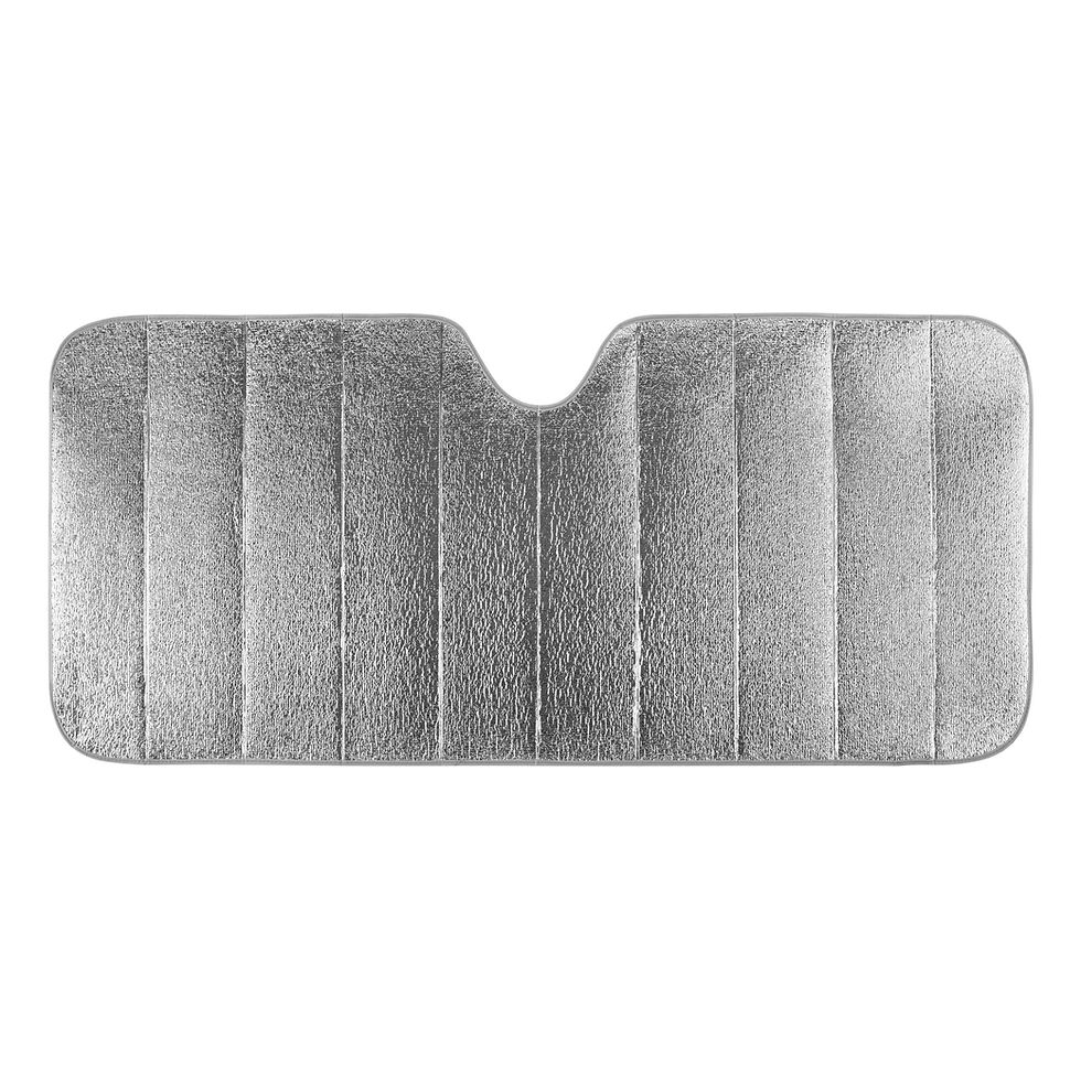 Auto Drive Universal Fit Vehicle Windshield Silver Accordion Sunshade 1 Pac..