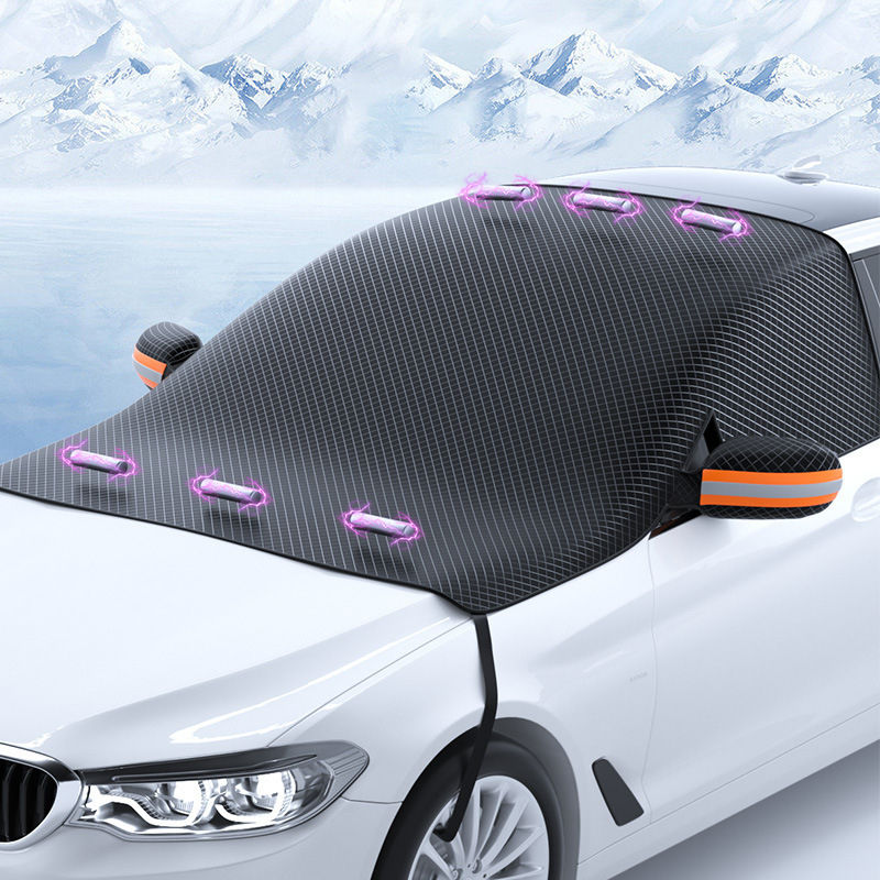 Magnetic Car Snow Cover Car Front Windscreen Cover Exterior Sunshade Snow Protec