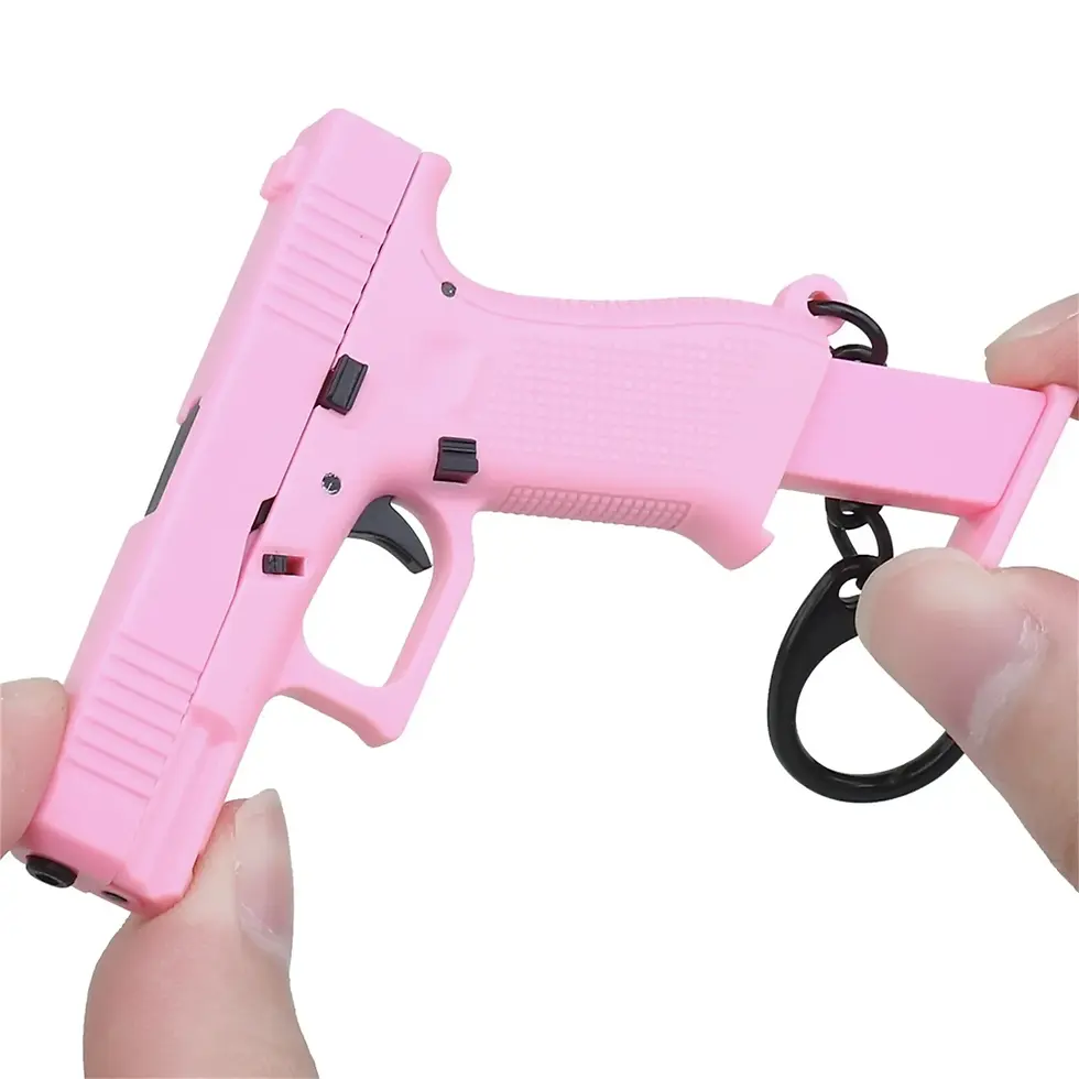 Thumbnail: Tactical Pistol Shape Men's Keychain Mini Portable Decorations Detachable G45 Ke