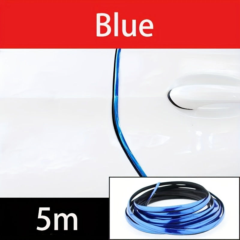 Thumbnail: Car Door Edge Guards, 16ft Clear Chrome Universal U Shape Rubber Sealed Door Edg