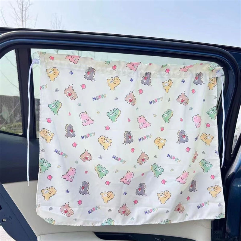 Thumbnail: Suction Cup Curtain In The Car Window Sunshade Cover Cartoon Universal Side Wind