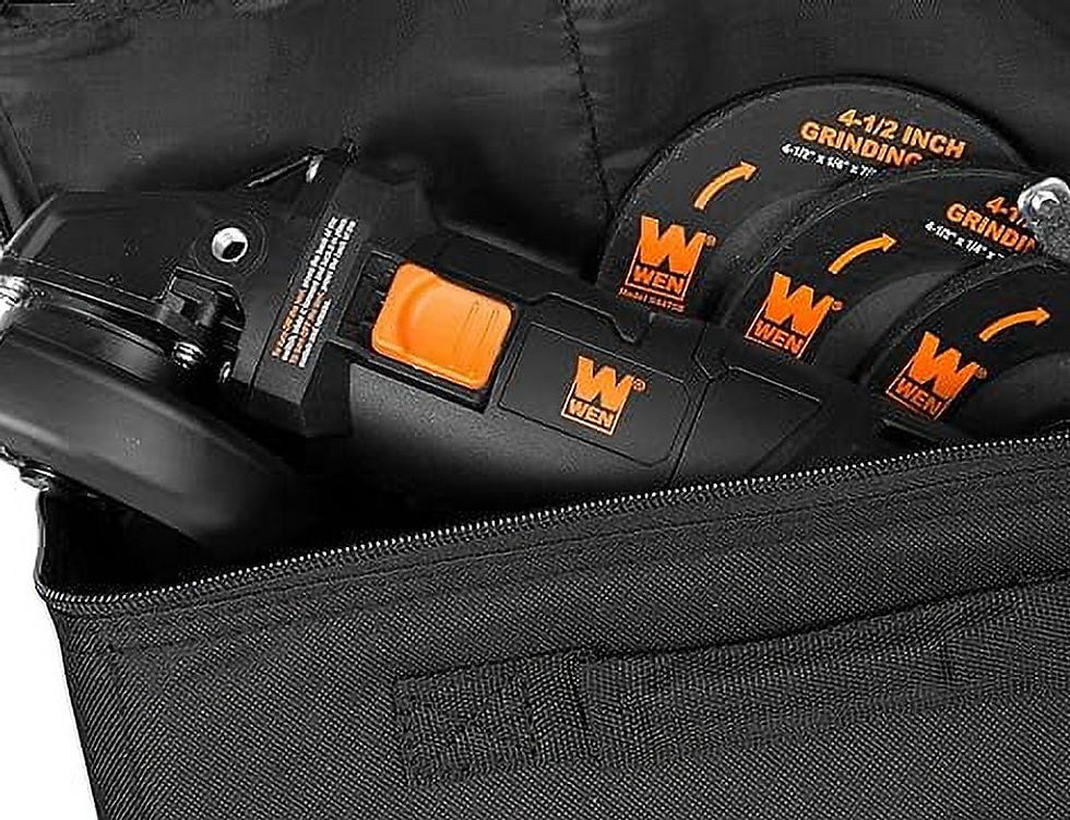Thumbnail: WEN 7.5-Amp 4-1/2-Inch Corded Angle Grinder with 3 Discs and Case, 94475