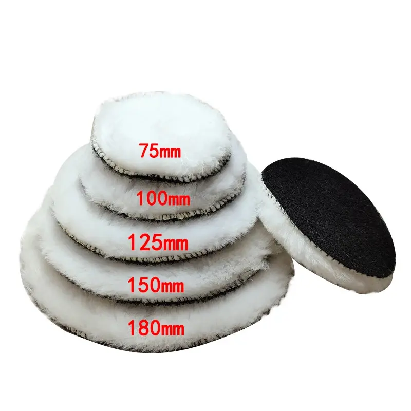 Thumbnail: Car Polishing And Waxing Wool Mat Auto Wool Pads Paint Care Polisher Pads Wool D
