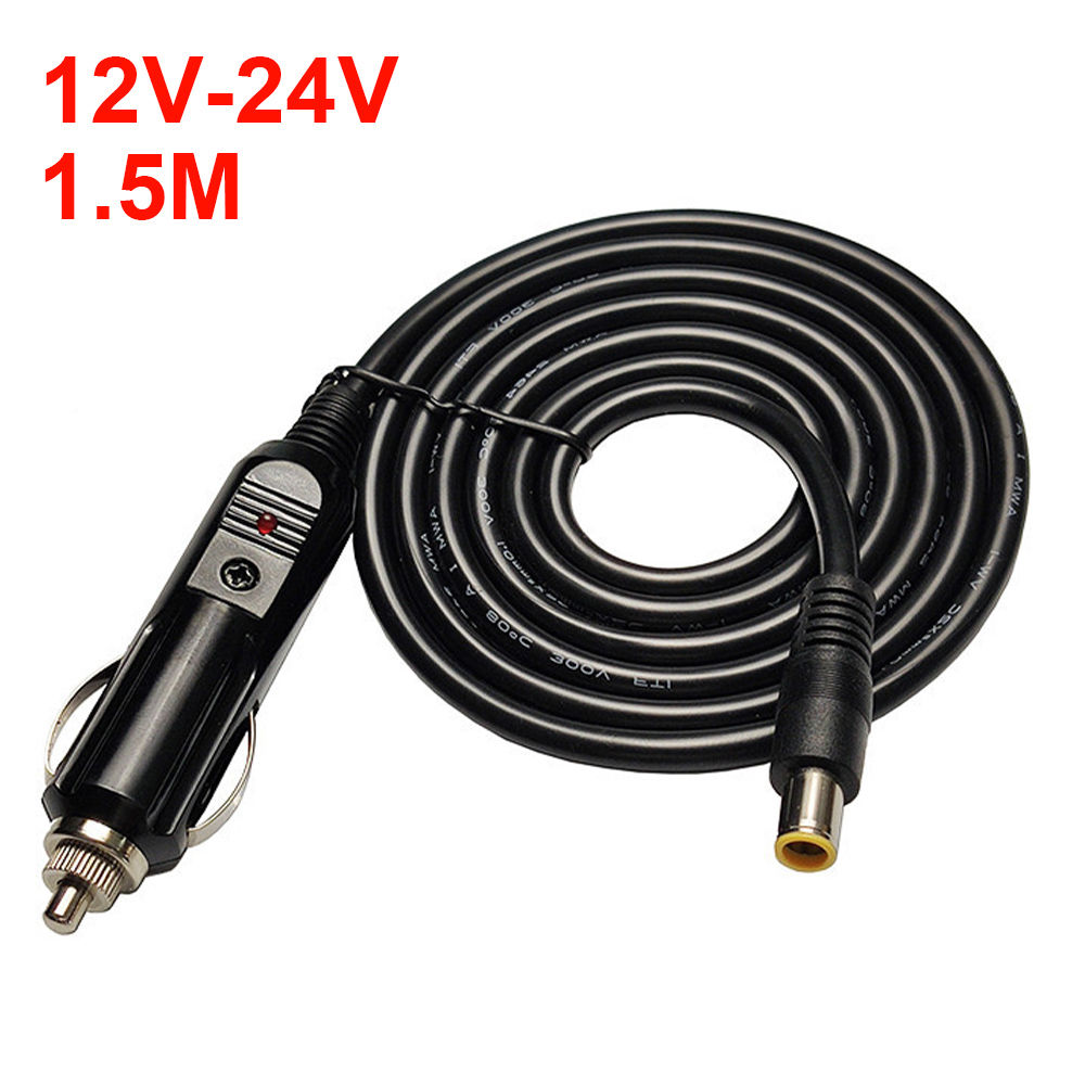 10A 12/24V Car Charger Power Supply Cord DC7909 Fuse LED indicator Suitable For