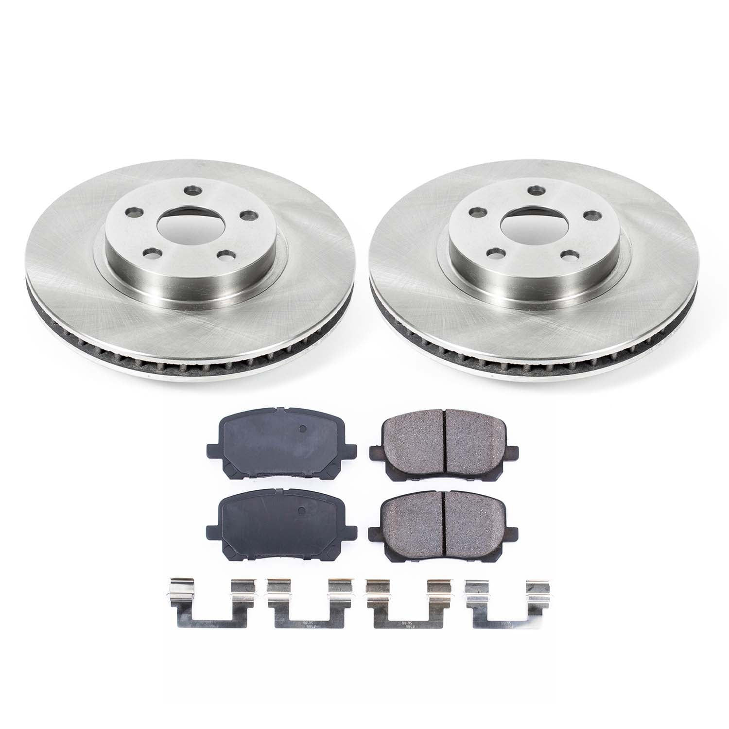 Ultimate Brakes Front Semi-Metallic Brake Pad and Rotor Kit with Hardware W..