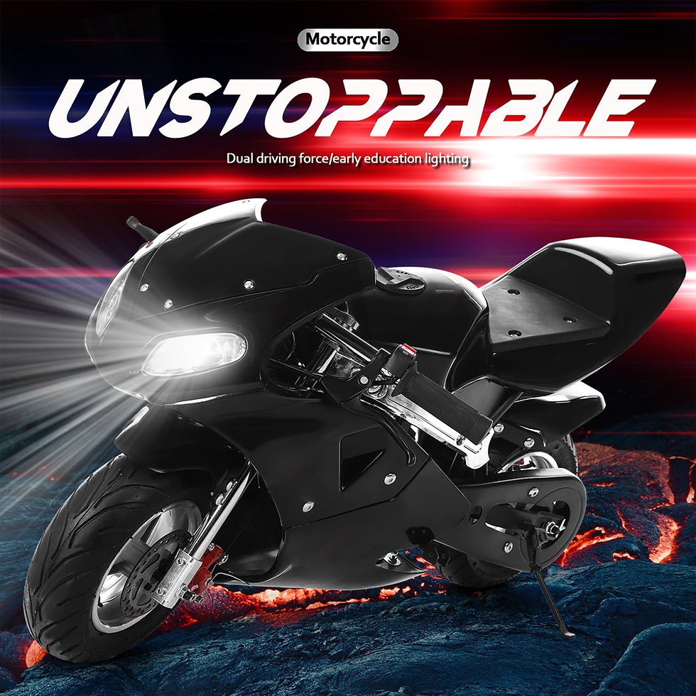 Thumbnail: Demete 2-Stroke 49cc Kids Motorcycle Mini Children Motorcycle Strong Power ..