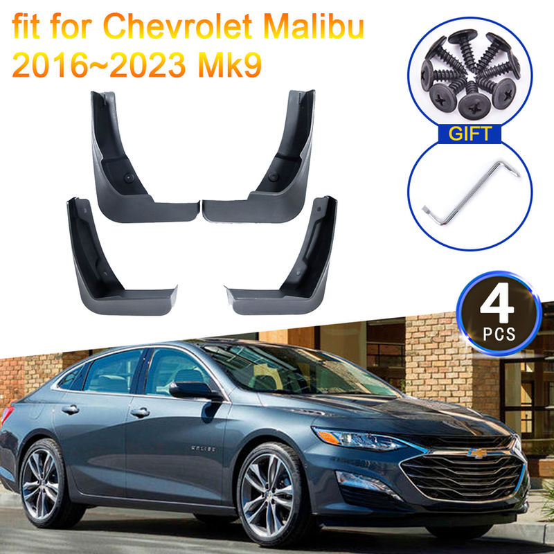 4x for Chevrolet Malibu 2016 2017 2018 2019 2020 2021 2022 2023 Mk9 MudFlap Spla